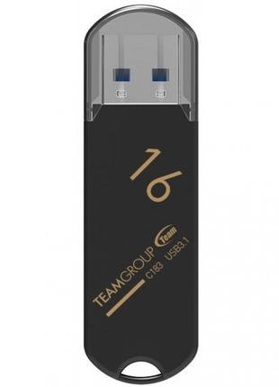 USB 3.1 флеш накопичувач 16GB Team C183 (TC183316GB01) чорний ...