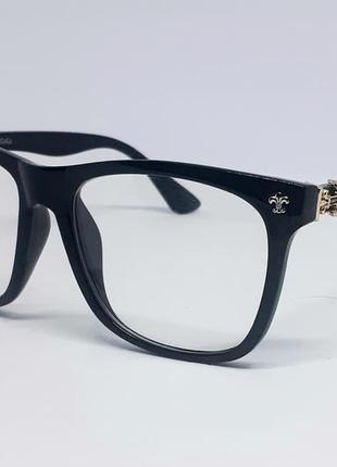 Чоловічі в стилі chrome hearts іміджеві окуляри оправа чорна