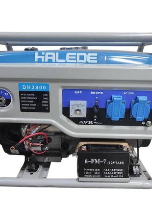 Генератор Halede DH3800, 3 кВт Газ Бензин с электростартером и...