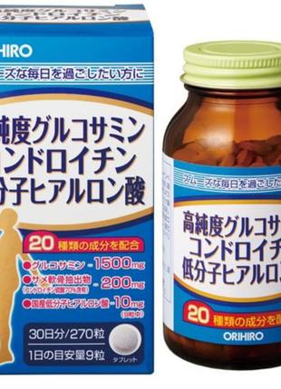 Япония. глюкозамин+хондроитин и низкомолекулярная гиалуроновая...