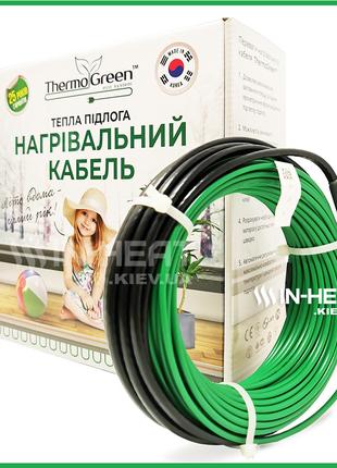Нагревательный кабель ThermoGreen CT20 / 50 м / 4 - 6 м² / 100...