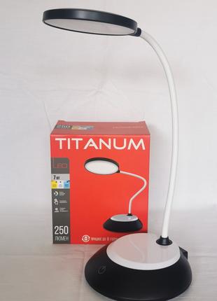 Лампа настольная аккумуляторная Titanum TLTF-022B 7W (черная)