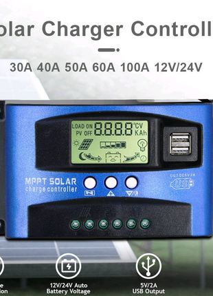 ⚡ 40А MPPT Solar Сонячний контроллер