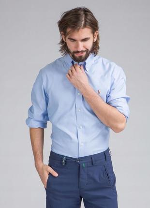 Мужская премиальная рубашка polo ralph lauren, размер xl