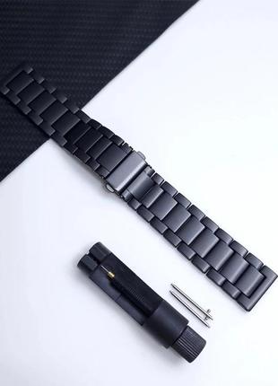 Титановий браслет для годинника 22 мм. матовий