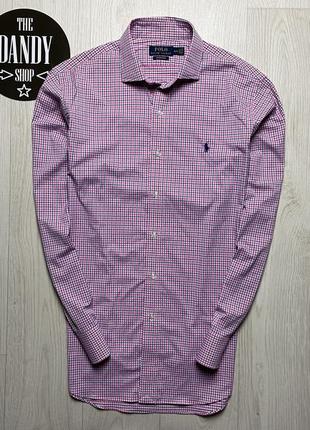 Мужская премиальная рубашка polo ralph lauren, размер m-l