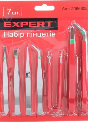 Набор пинцетов Expert 7 шт. ET-SA-7