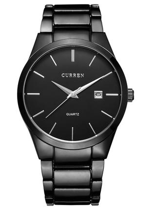 Классические мужские наручные часы Curren 8106 All Black