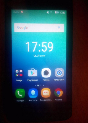 Смартфон Lenovo A1000, android 5.0, комплект