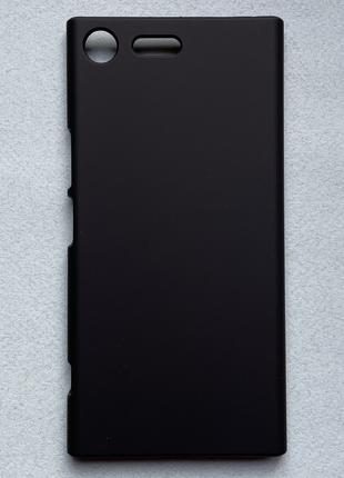 Чехол (бампер, накладка) для Sony Xperia XZ Premium чёрный, ма...