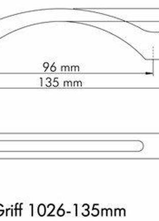 Ручка мебельная Siro 1026/135PB1