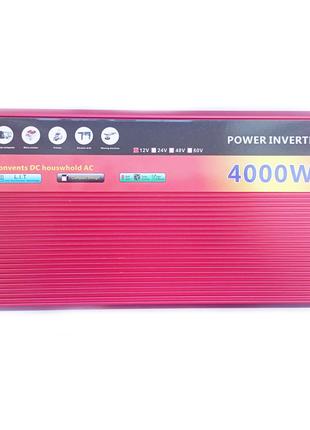 Инвертор Power Inverter 4000W 001 12В-220В модифицированный
си...