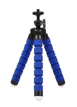 Штатив трипод универсальный гибкий для фотоаппарата Синий