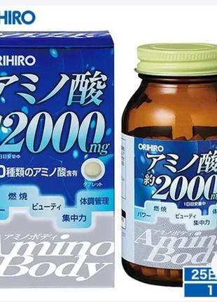 Аминокислоты amino body 2000 и витамины в1, в6  orihiro, япония