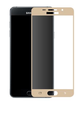 Защитное стекло Full Glue Samsung Galaxy A310 2016 Gold