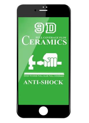 Защитное стекло Ceramic iPhone 6/6S Plus Black