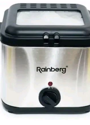 Фритюрница электрическая мощная 3200 Вт со съемной чашей Rainberg
