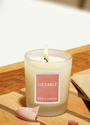 Liz earle rose & ginger botanical candle