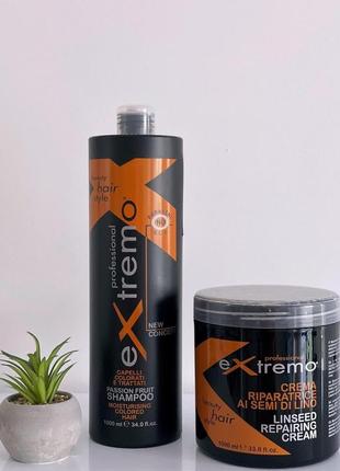 Набор для волос extremo: шампунь moisturising colored hair 1л ...