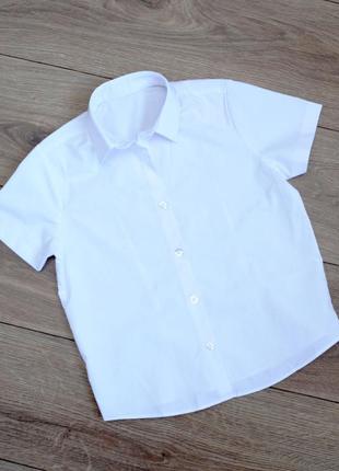 Белая рубашка с коротким рукавом george