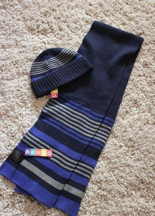 Комплект шапка шарф мальчик 5-10лет