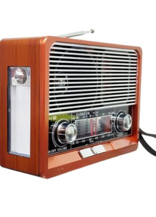 Радио в стиле ретро с солнечной панелью Everton RT-306 FM/AM/S...
