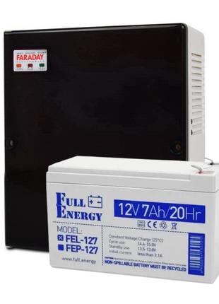 ИБП 12В Faraday Electronics 35W UPS Smart ASCH PLB + Гелевая А...