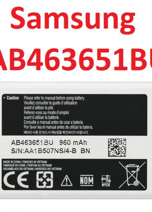 Акумулятор AB463651BU для Samsung C3322/S3650/S5610