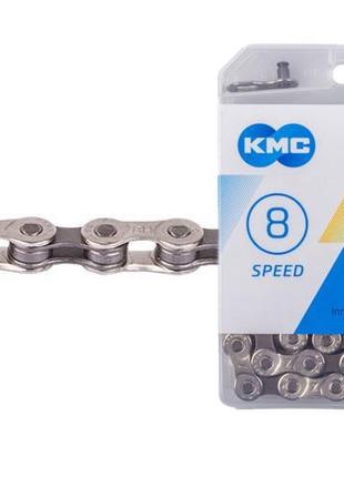 Цепь KMC Z8.3 114 звеньев, 1/2"X 3/32" серебристый с серым (C-...