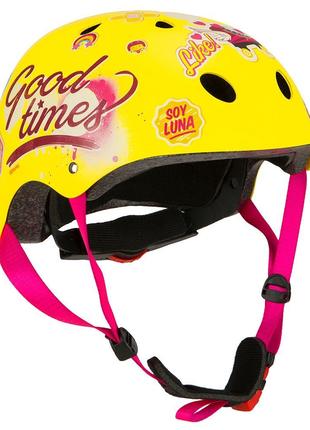 Шлем велосипедный Dysney Soy Luna желтый (KAS907) - M 52-56см