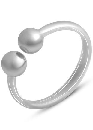 Серебряное кольцо с без камней, вес изделия 1,54 гр (2002161) ...