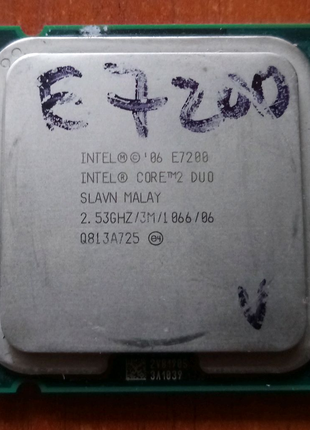 Процессор 775 Intel E7200 два ядра