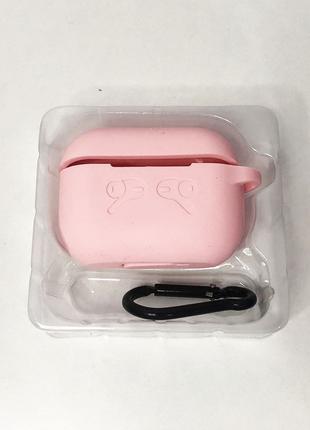Чохол для Apple AirPods Pro рожевий з візерунком навушників