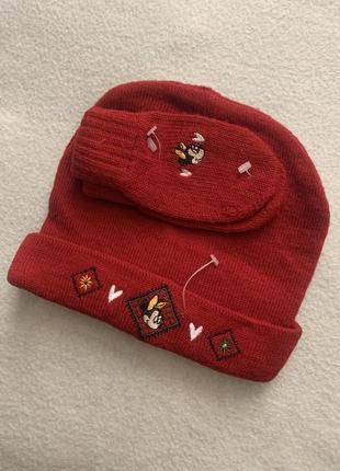 Набір шапка рукавиці Disney Міні Макс 3-5 років