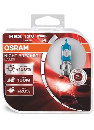 Комплект галогеновых ламп Osram 9005NL HB3 Night Breaker LASER...