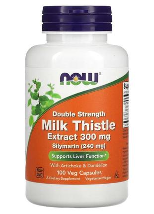 Натуральна добавка NOW Silymarin Milk Thistle 300 mg, 100 вега...