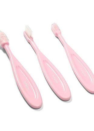 Зубные щеточки набором (Розовый) 3 шт.