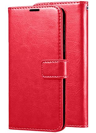 Чехол книжка с магнитом для Xiaomi Mi Max 3 Красный
