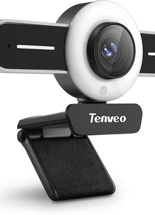 Веб-камера Tenveo с микрофоном, T1 1080P USB HD ВЕБ-камера для ПК