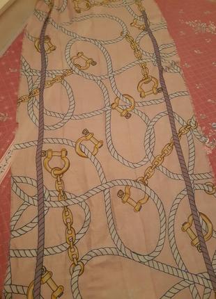 Палантин шарф платок в стиле dior в цепи