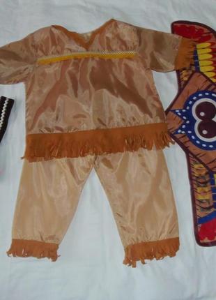 Карнавальний костюм індійця,індіанця, на 3-4 роки