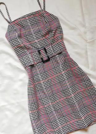 Платье в клетку в винтажном ретро стиле primark