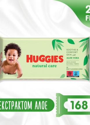 Детские влажные салфетки Huggies Natural Care 56 х 3 шт (50290...