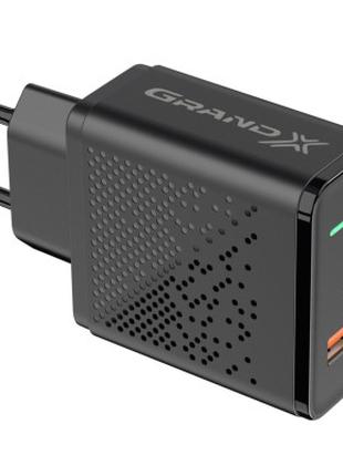 Зарядное устройство Grand-X Fast Charge 3-в-1 Quick Charge 3.0...