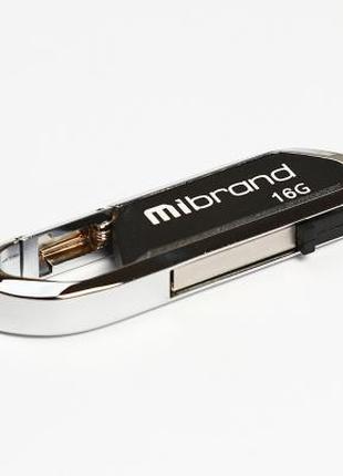 USB флеш накопитель Mibrand 16GB Aligator Black USB 2.0 (MI2.0...