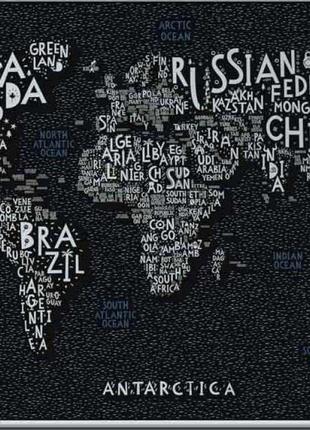 Скретч Карта Мира LETTERS World