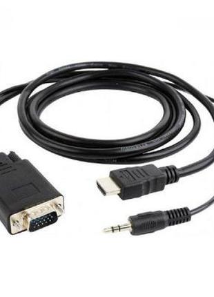 Переходник HDMI to VGA 5.0m Cablexpert (A-HDMI-VGA-03-5M)