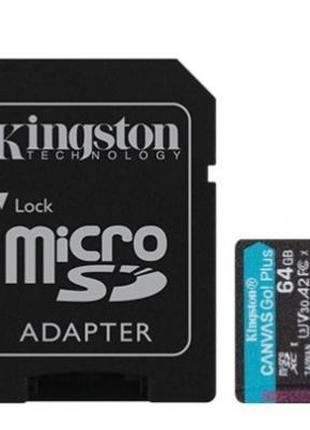 Карта памяти Kingston 64GB microSDXC class 10 UHS-I U3 A2 Canv...