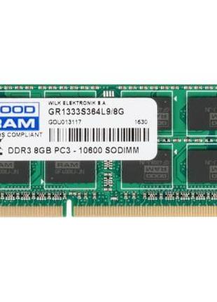 Модуль памяти для ноутбука SoDIMM DDR3 8GB 1333 MHz Goodram (G...