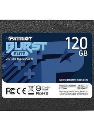 Накопичувач SSD 2.5" 120 GB Burst Elite Patriot (PBE120GS25SSDR)